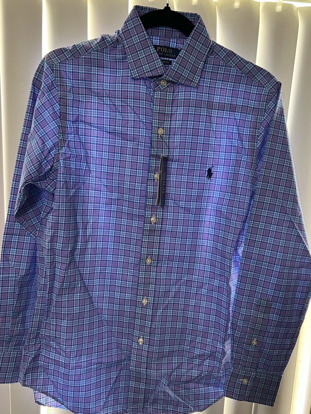Polo by Ralph Lauren Purple & Blue Plaid Button-Down Shirt